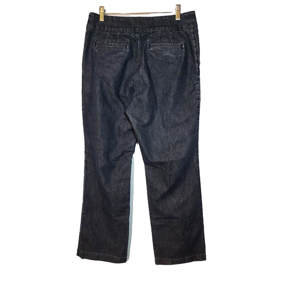 Chico's Platinum Denim Womens Ultimate Fit Boot Leg Jeans Dark Wash Size 1.5/Med - Picture 2 of 10